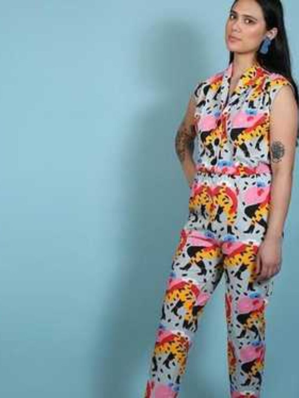 Nooworks Colorful Dancing Ladies Magic Suit Coveralls Jumpsuit - Picture 7 of 12